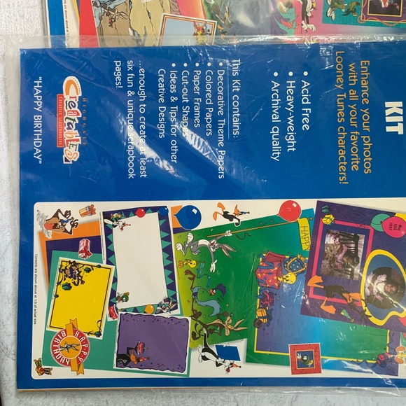 Scrapbook Kit‎ Lot Vintage Vacation Birthday Looney Tunes Holiday Sports Wedding - Picture 14 of 16